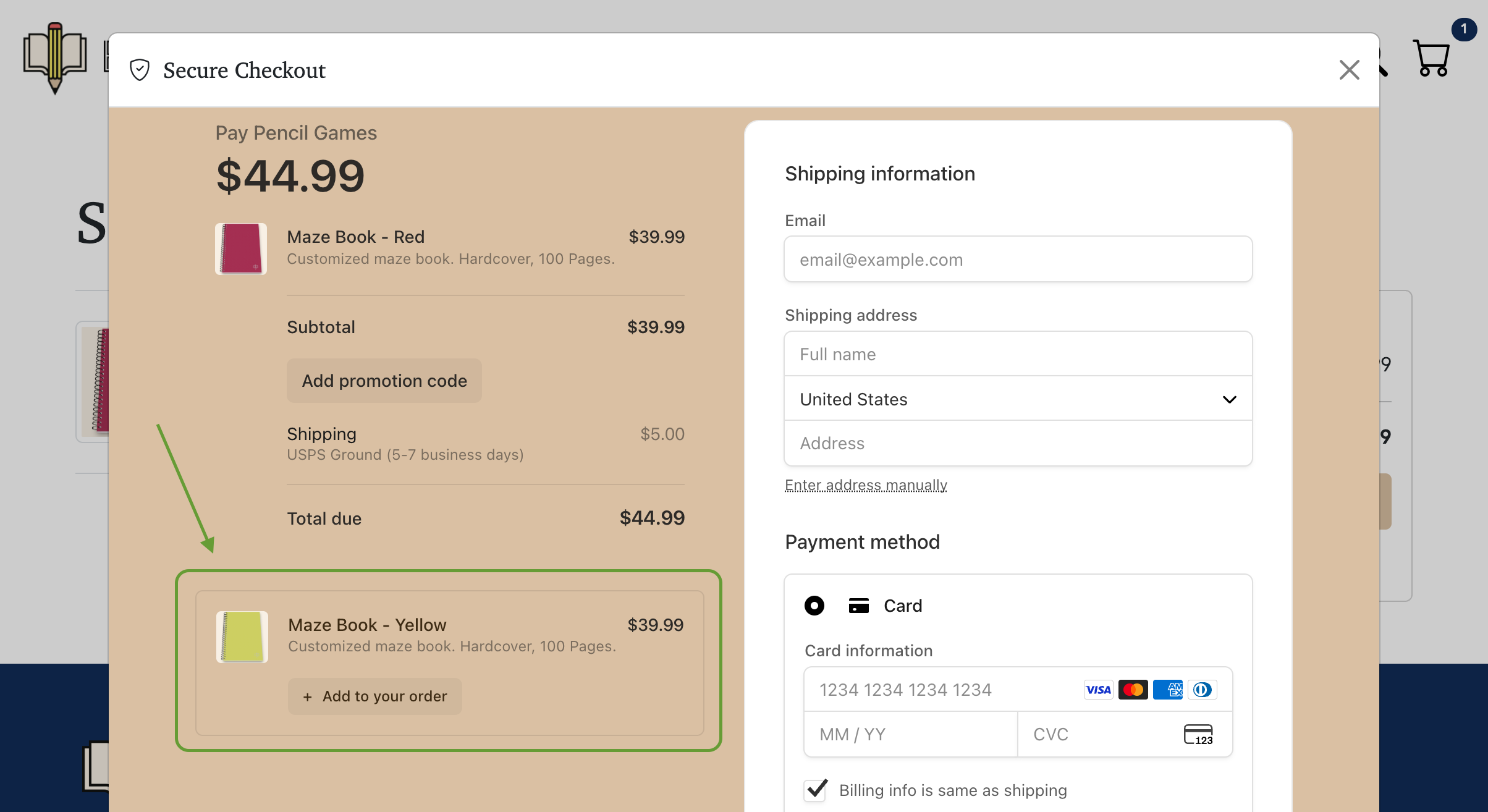Cross-Selling Website