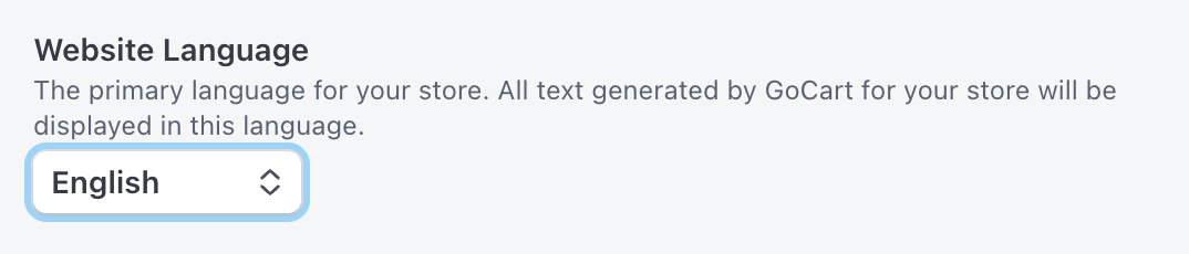 Select Language